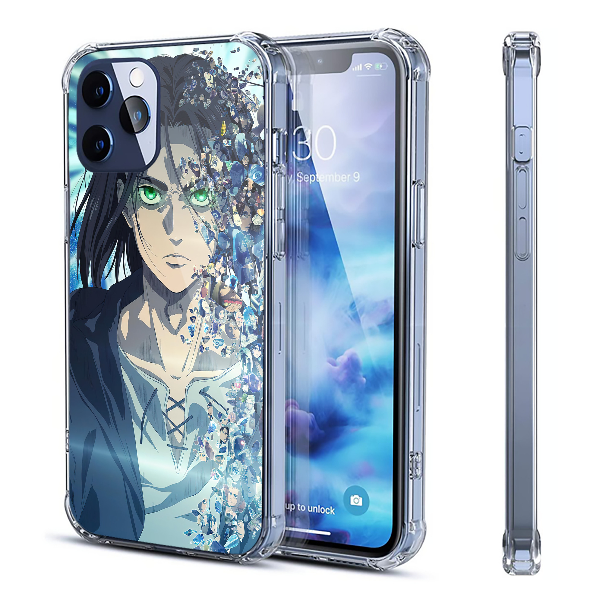 （画像用） 進撃の巨人 Attack on Titan 【iPhone 12シリーズ対応】透明スマホケース（クリアソフトケース）